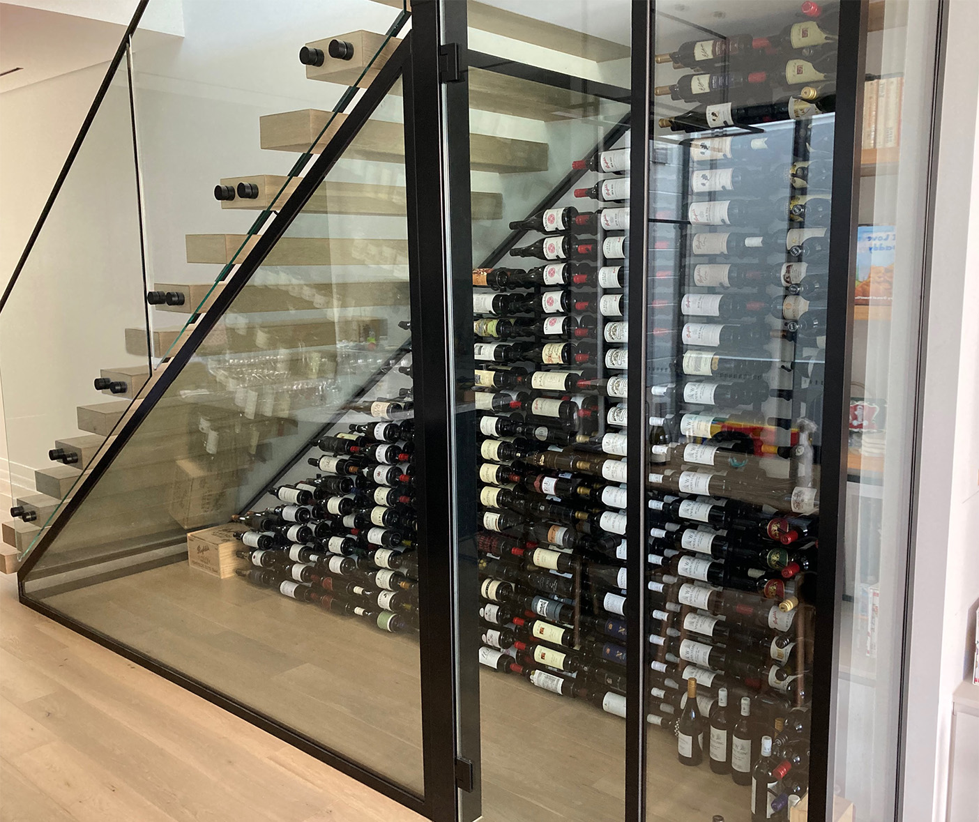 Stone Oak Under-Stairs Cellar